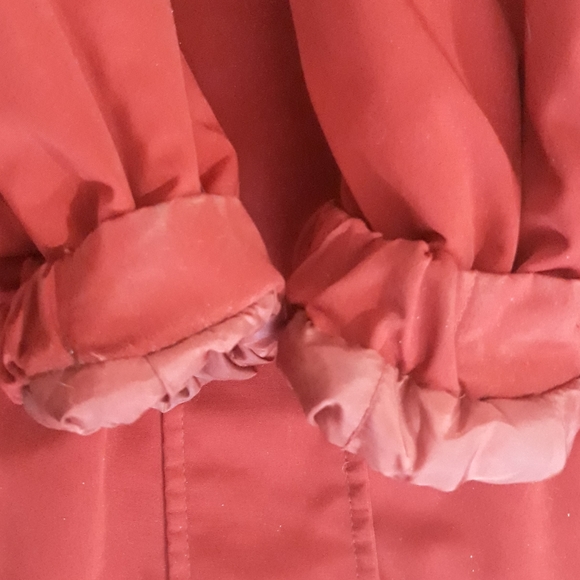 Nautica Women's Red Hooded Winter Jacket - Size Medium Fleece Lined Jacket - Picture 9 of 11